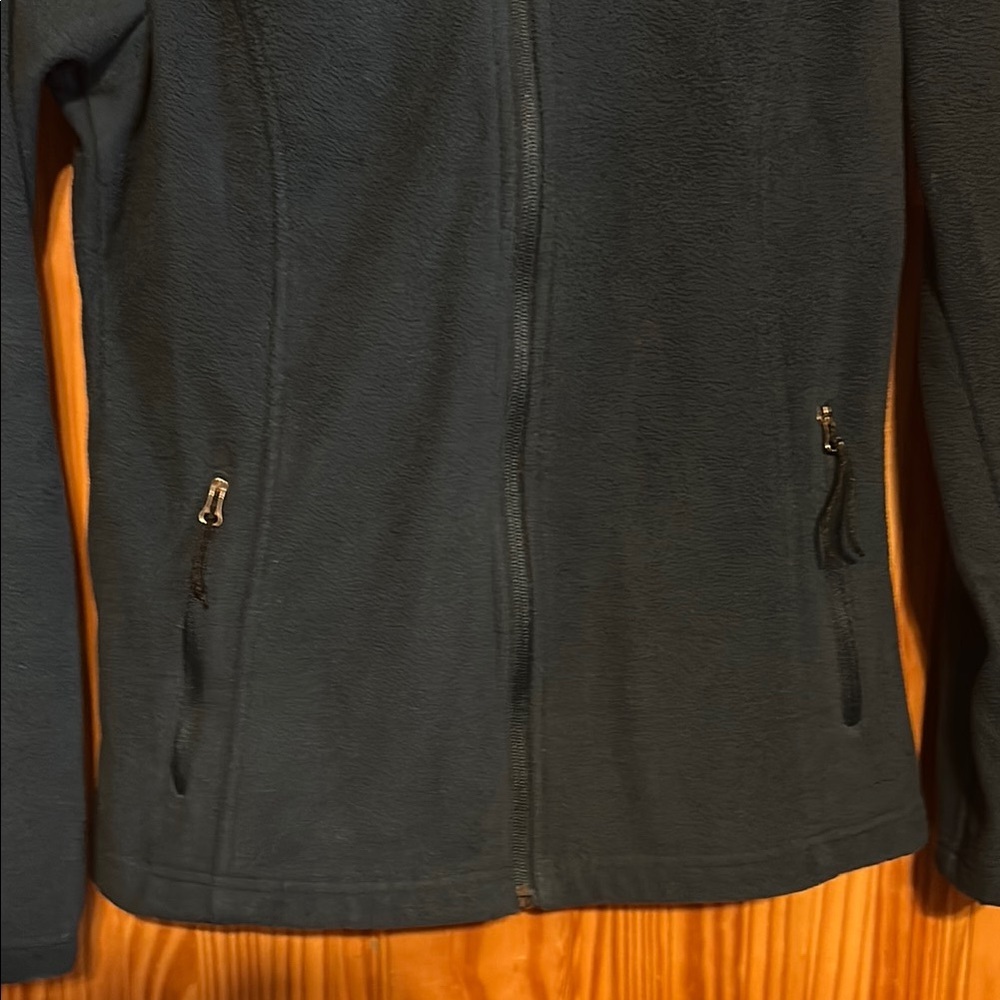 Columbia Women's Emerald Green Fleece Hooded Zip-Up Jacket. - Picture 4 of 8